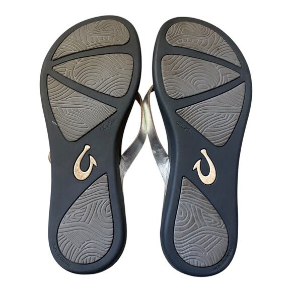 OluKai Women's Ho'opio Leather Flip Flop US W9 EU 39 - Picture 5 of 6